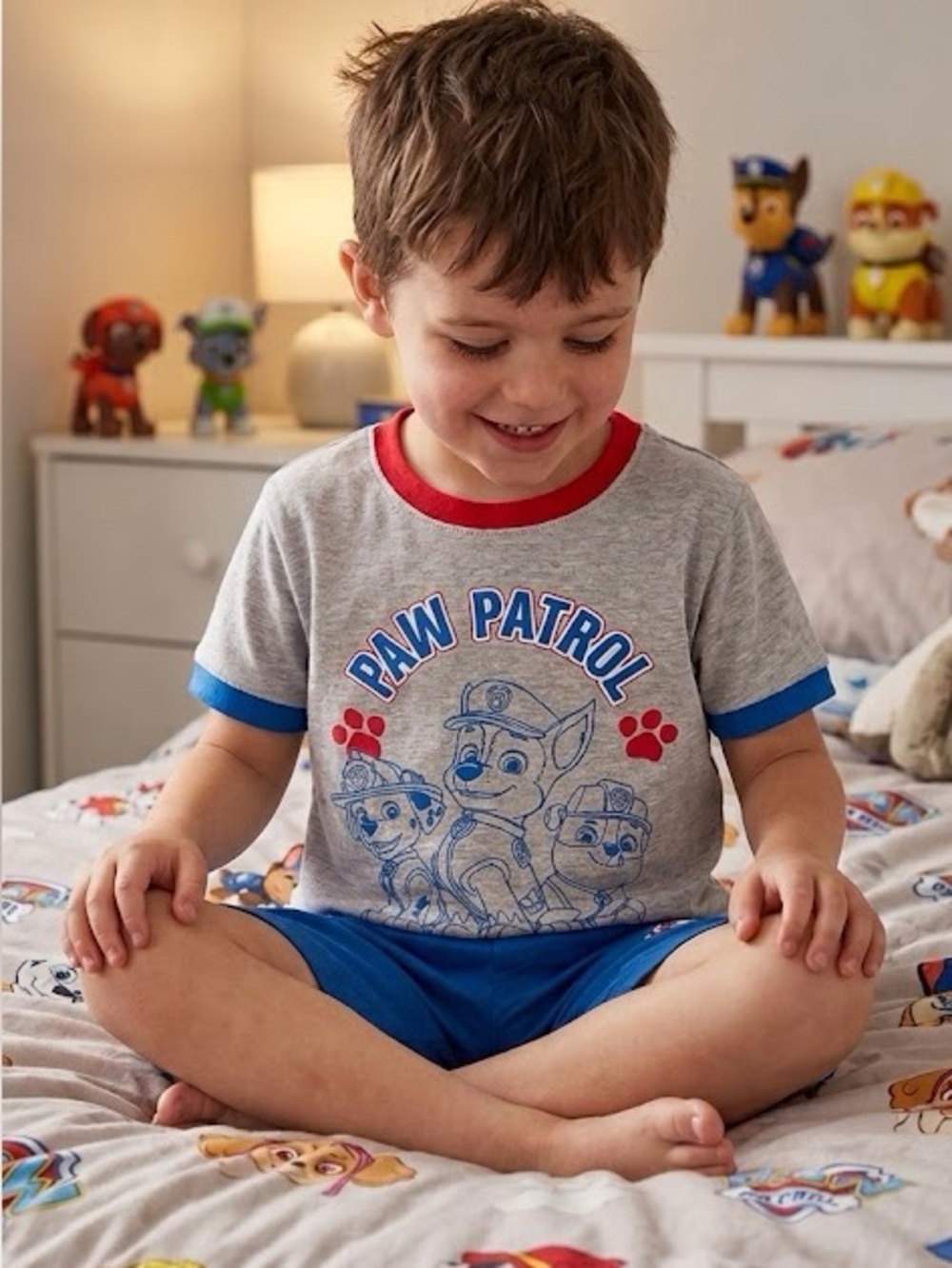 Paw Patrol Kids Pajama Set - Gray and Blue
